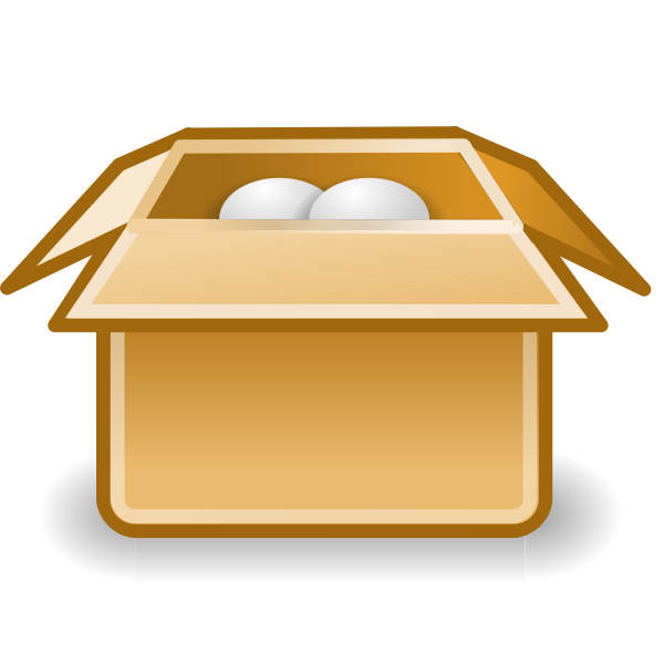 Packaging box icon vector clip art