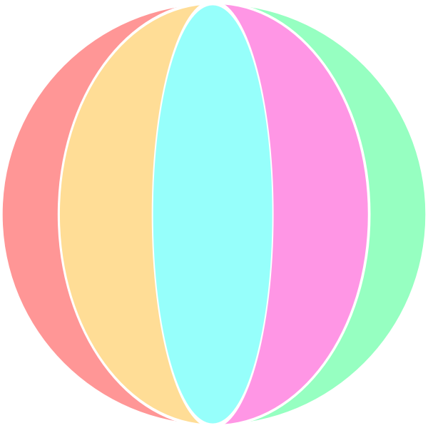 Vector illustration of beach ball