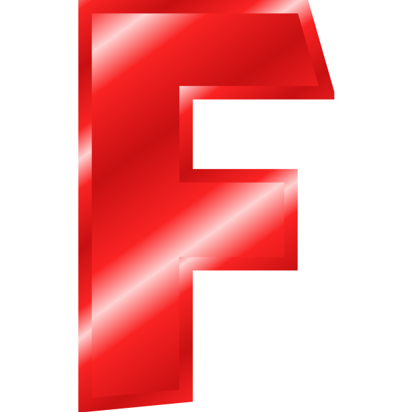 Red ''F'' letter