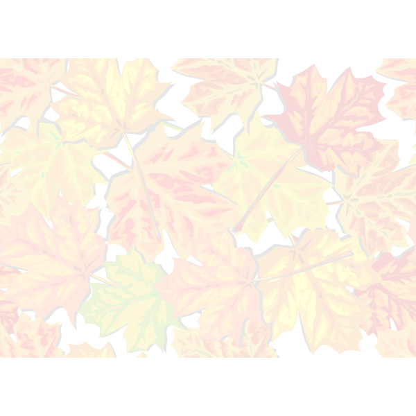 Faded autumn leaves vector image