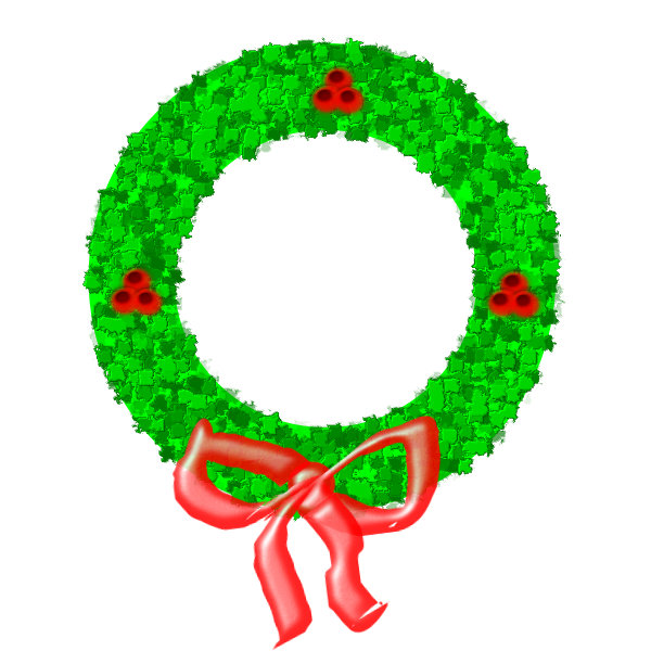 Christmas Wreath Vector Graphics