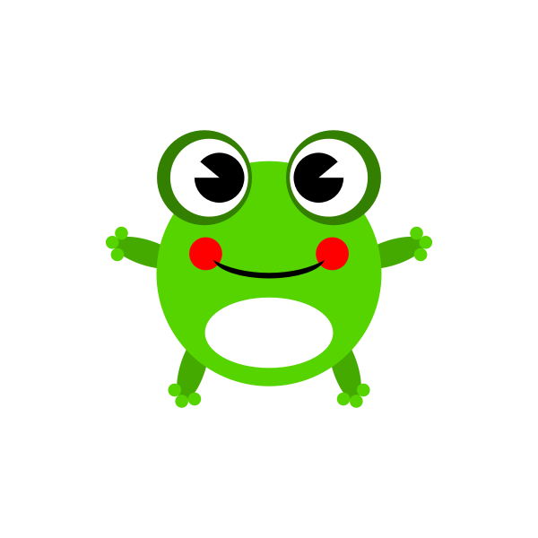 Vector image of a frog