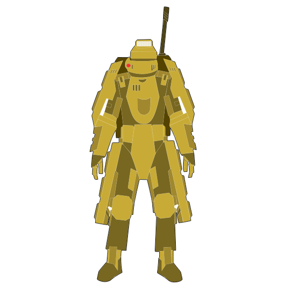 Futuristic soldier