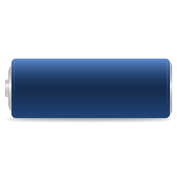 Cylinder battery vector drawing