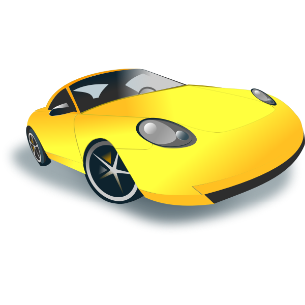 Sports car vector drawing