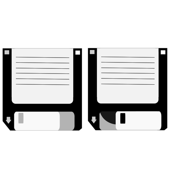 Floppy Disks Vector Clip Art