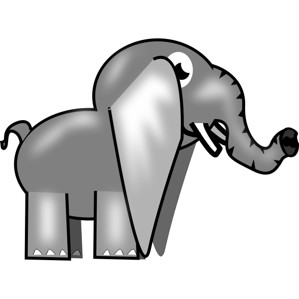 Image of a gray elephant