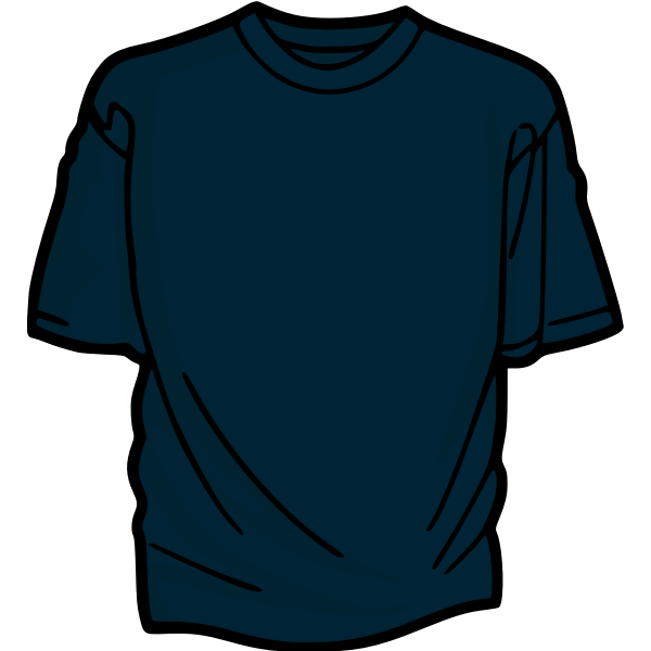 Dark bluet-shirt vector drawing