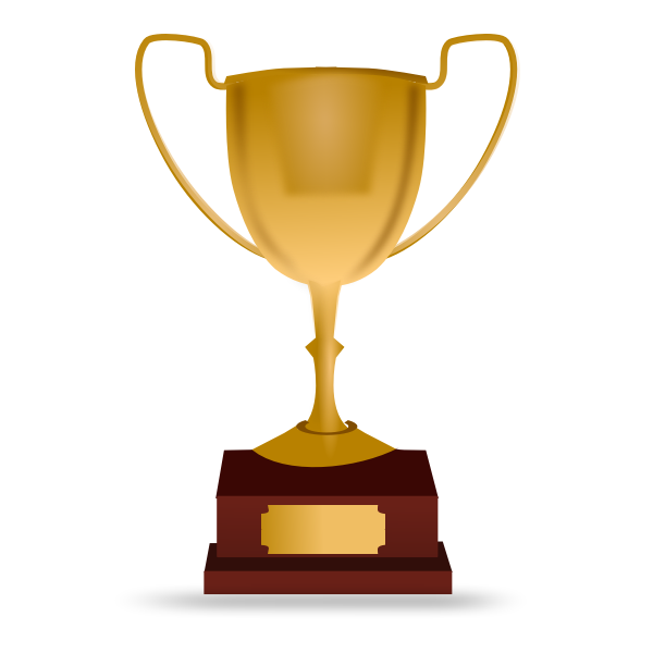 Racing trophy vector illustration