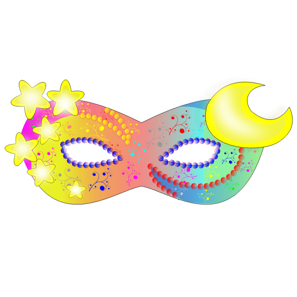 Girly carnival mask