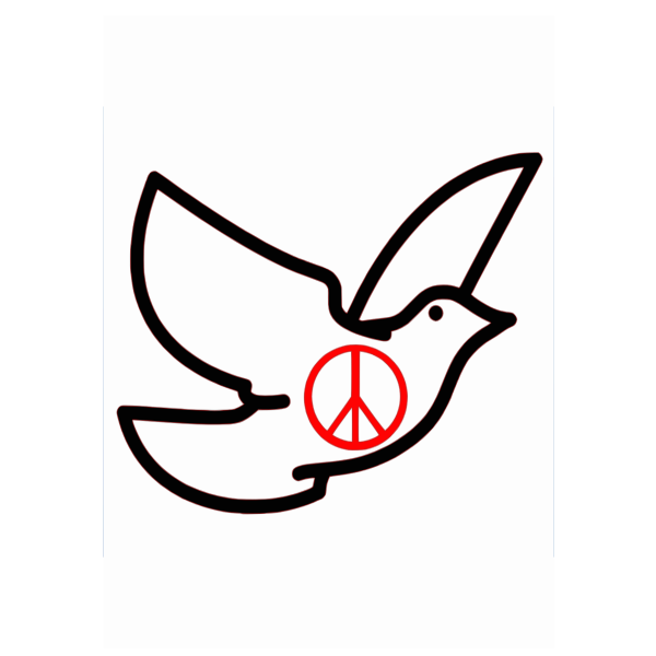 Dove of peace vector