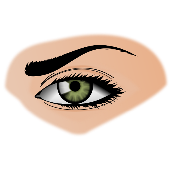 Green eye illustration