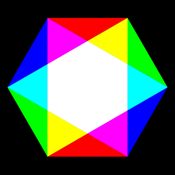 Colorful hexagon vector image