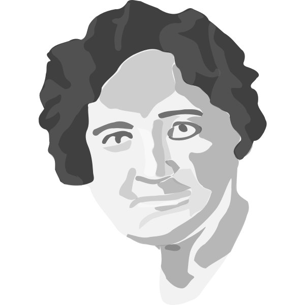 Nellie McClung vector portrait