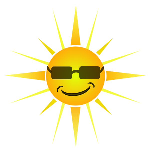 Cool happy Sun vector image