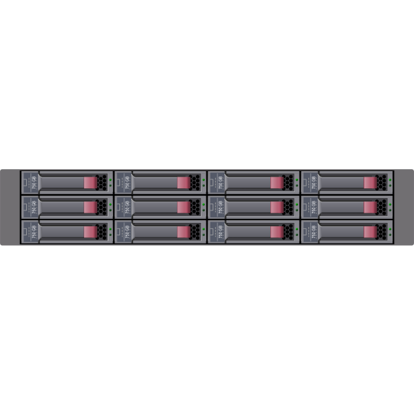 SATA disk array vector illustration