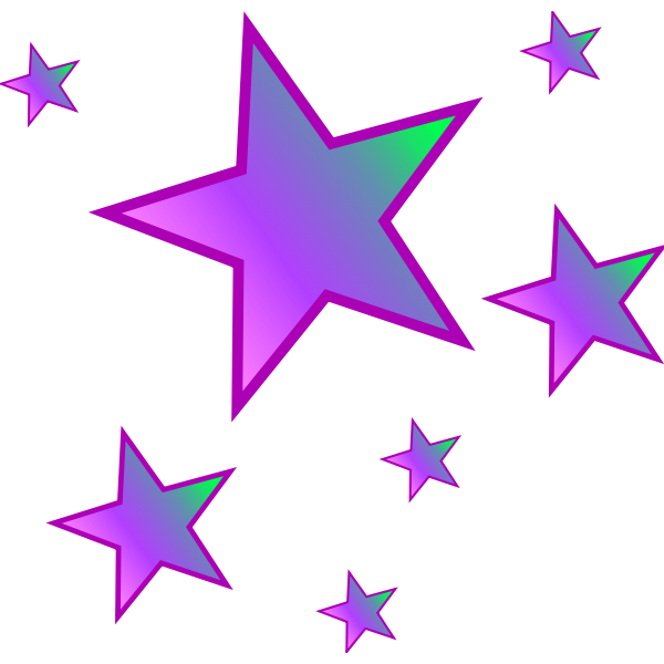 Prismatic purple stars