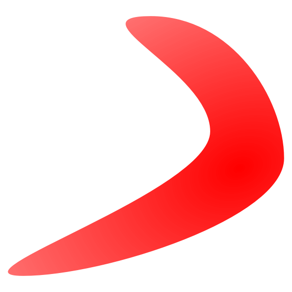 Vector drawing of boomerang