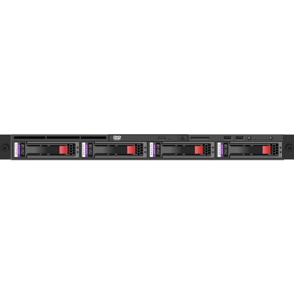 Rack server vector image