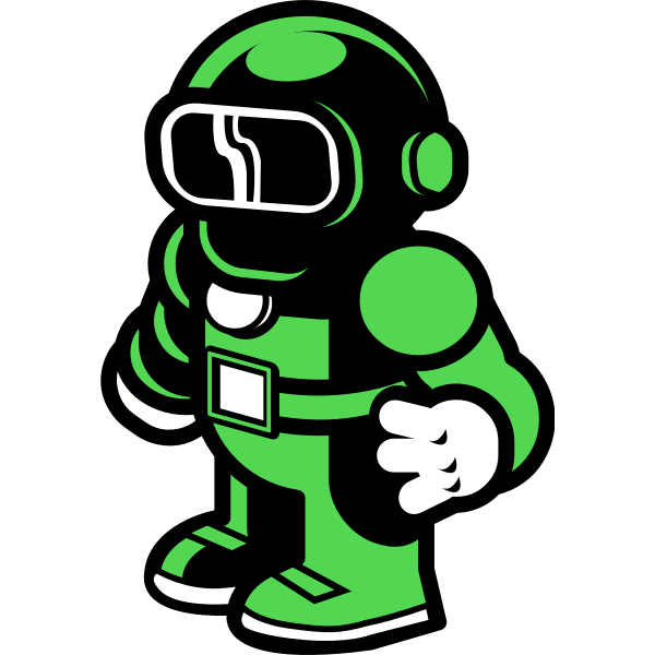 Green spaceman