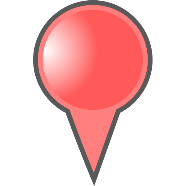 Red map pointer