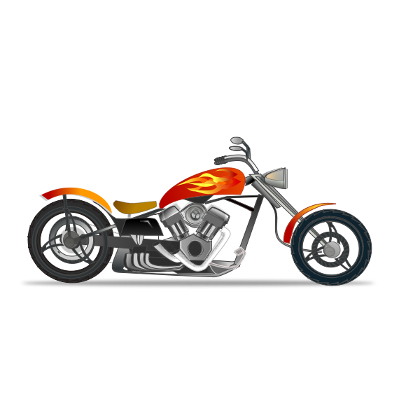 Chopper color clip art