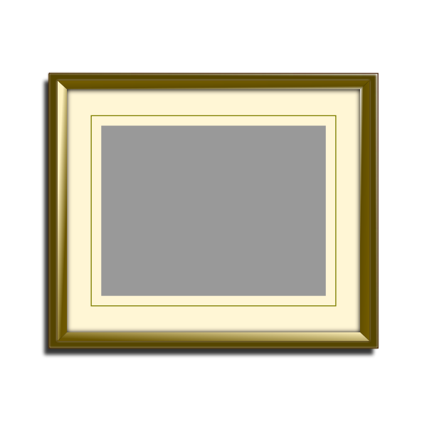 Golden picture frame