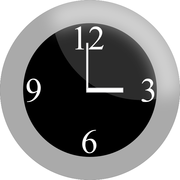 Vector clip art of modern clock