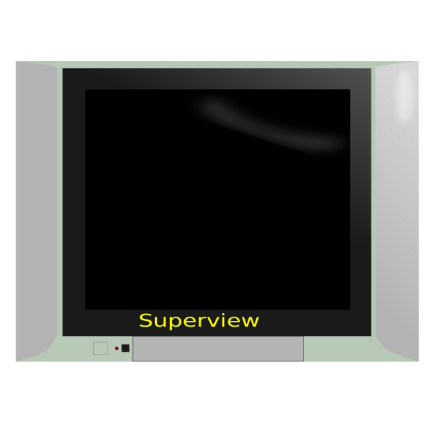 Superview TV set vector drawing