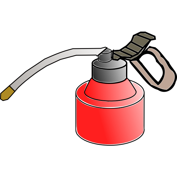 Vector clip art of oil spray can