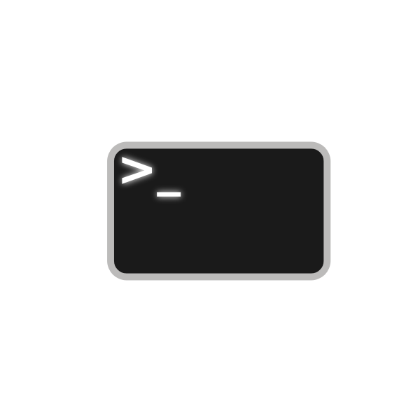 Vector illustration of command line icon