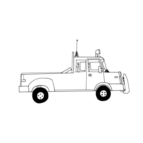 Truck vector drawing