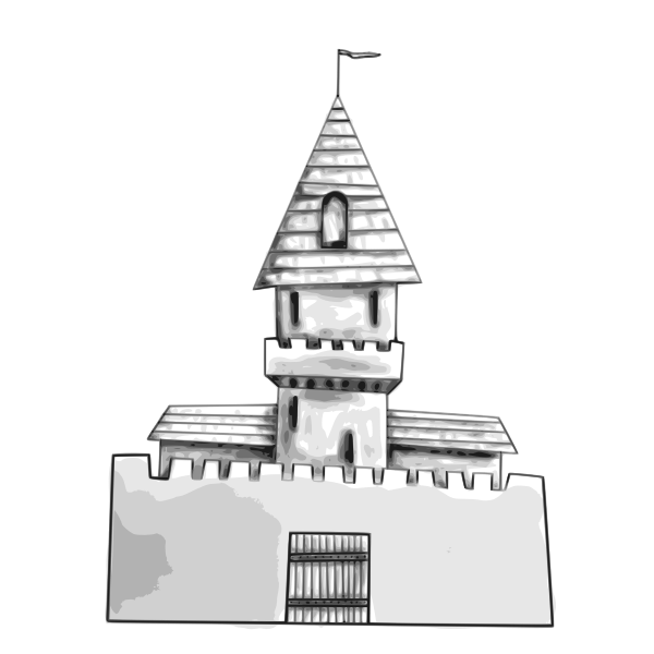 Castle vector drawing