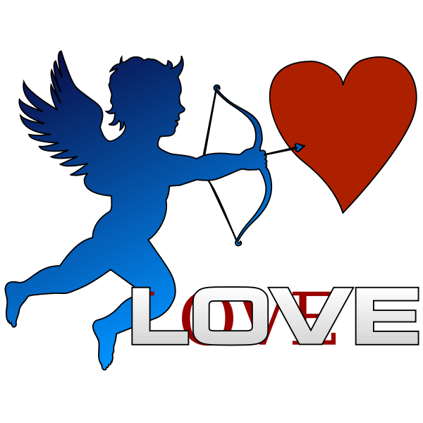 Cupid with arrow