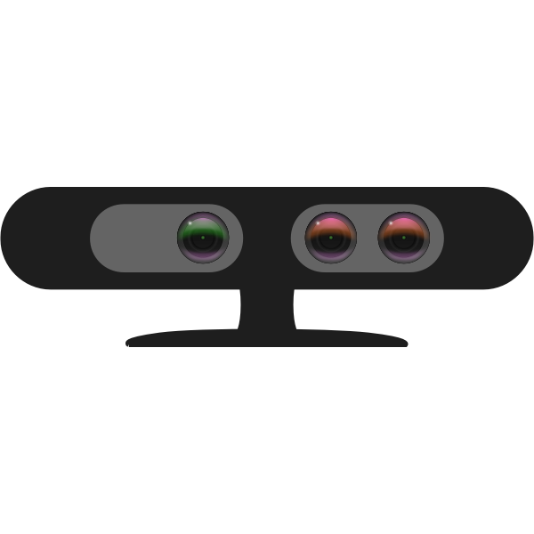 Vector clip art of motion detection sensor device