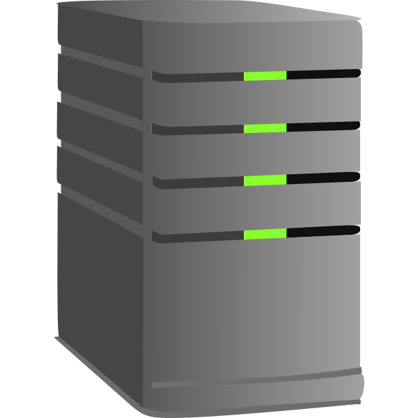 Computer server vector image