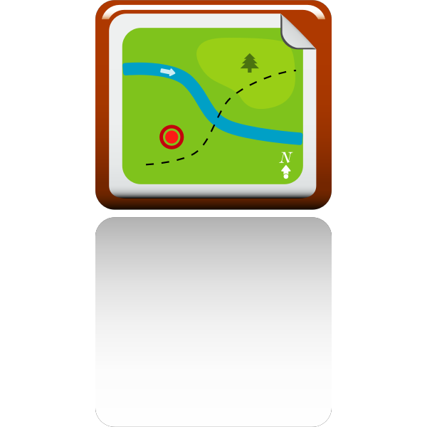 Vector image of direction map icon