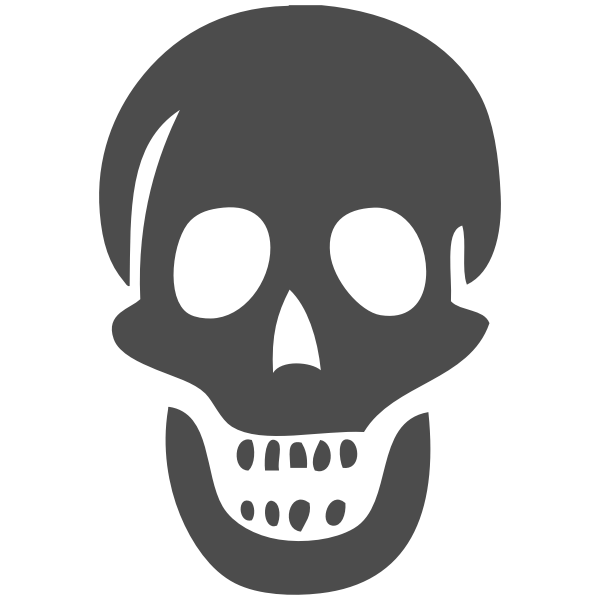 Scary skull vector image