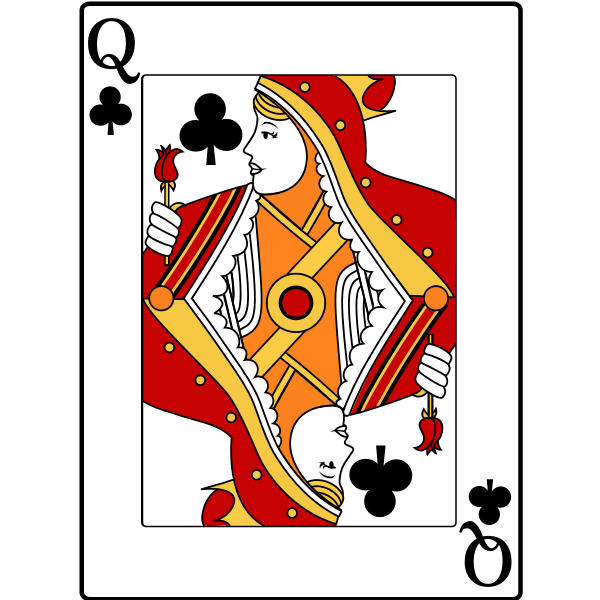 Queen of clubs symbol