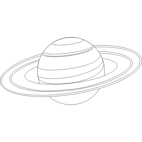 Saturn for coloring