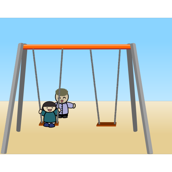 Child on a swing