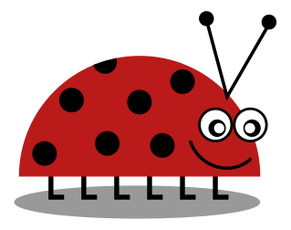 Cartoon ladybug