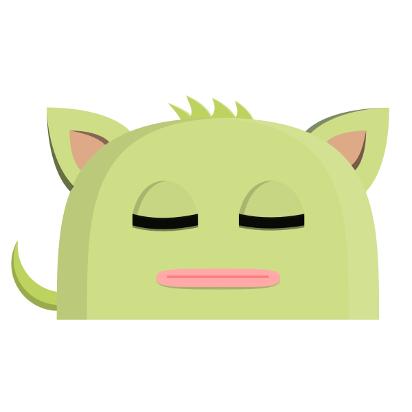 Cat avatar vector graphics
