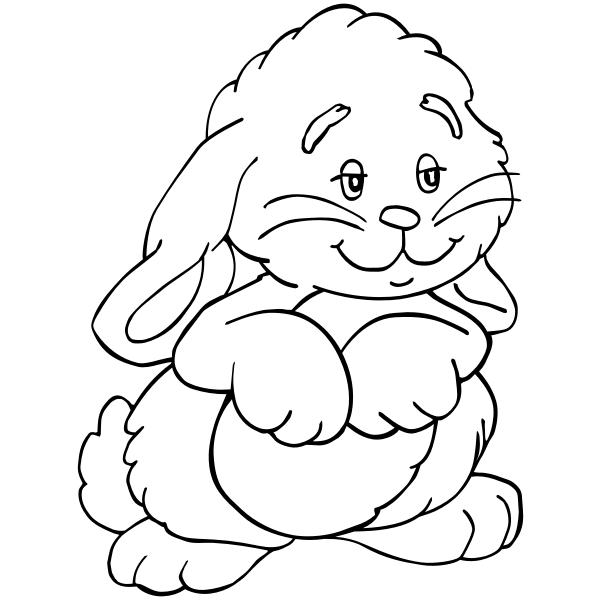 Outlined bunny