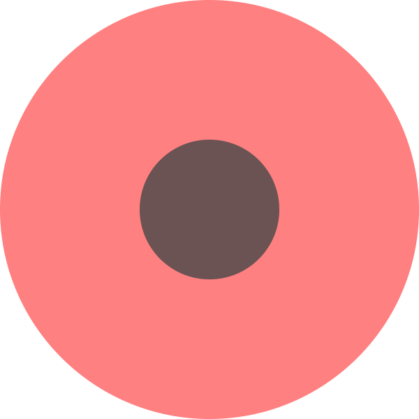 Vector drawing of flat round map marker