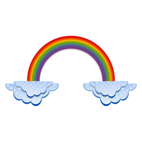 Rainbow and clouds