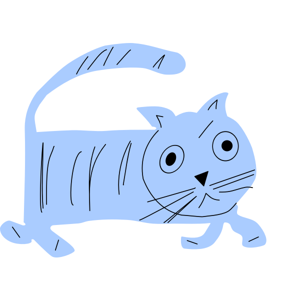 Cat cartoon clip art (#3)