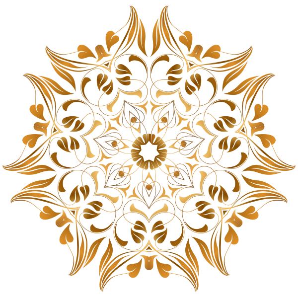 Vector drawing of brown flower