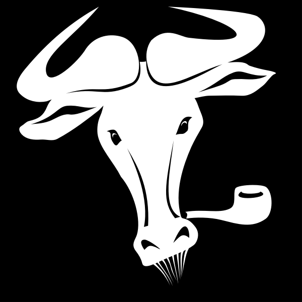 Black and white gnu