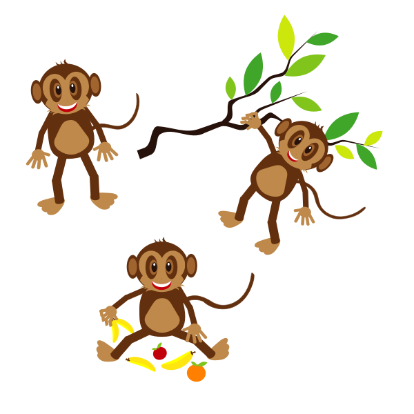 Happy monkeys